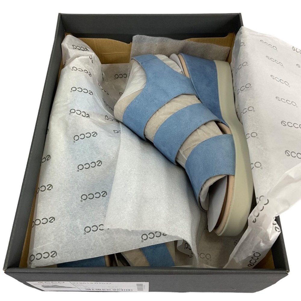 Ecco Shoes Women Sandals Sz 9-9.5 EU 40 Shape Wedge Plateau Leather $180 Nib - Picture 11 of 12